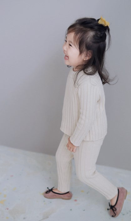 Organic Cotton Ribbed-Knit Set