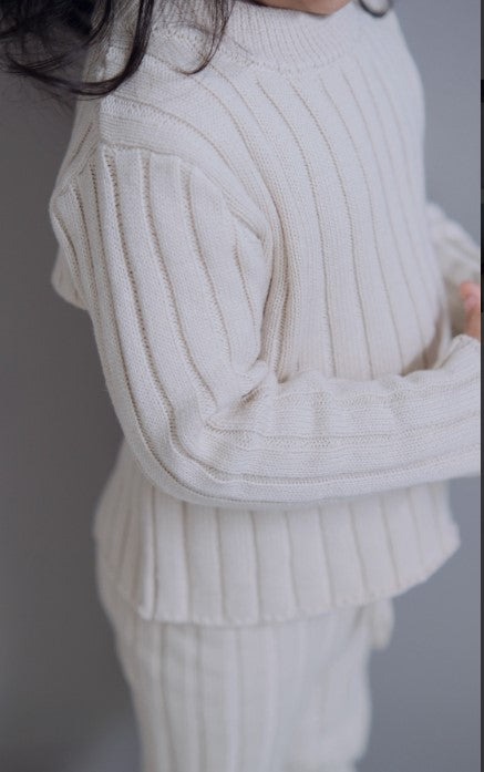 Organic Cotton Ribbed-Knit Set