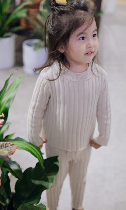 Organic Cotton Ribbed-Knit Set