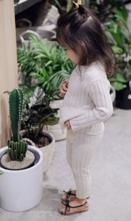 Organic Cotton Ribbed-Knit Set