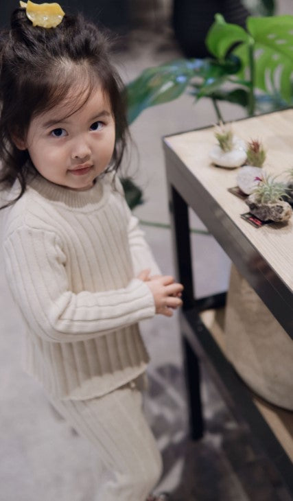 Organic Cotton Ribbed-Knit Set