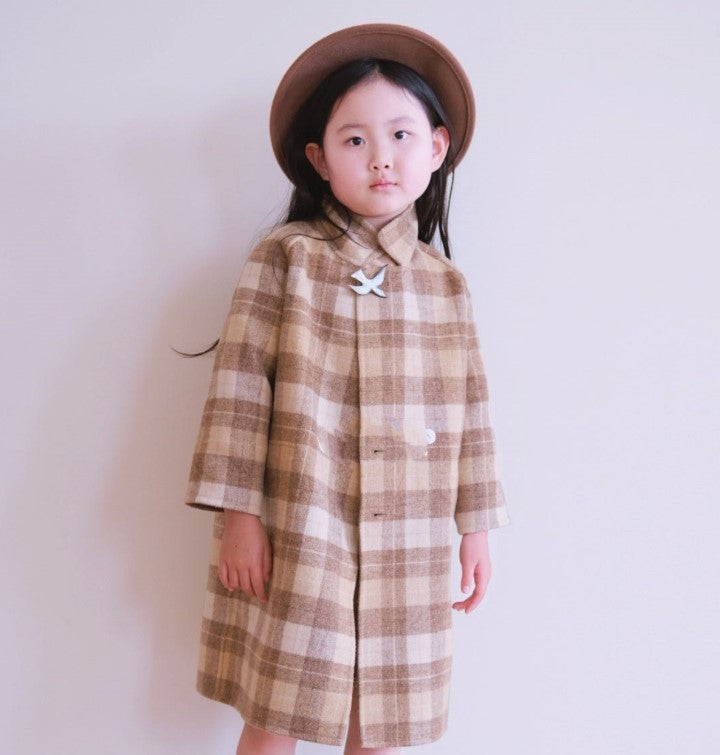 Reversible wool coat