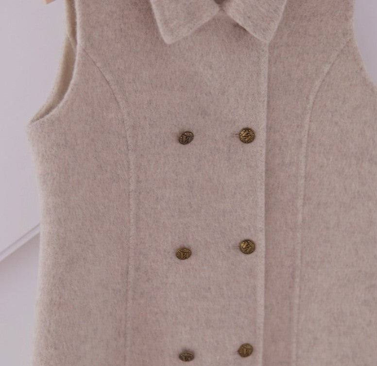 Cape-effect Cashmere and Wool coat