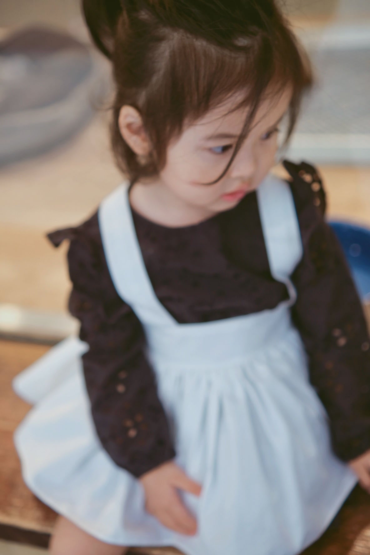 White Cotton Ruffle Top