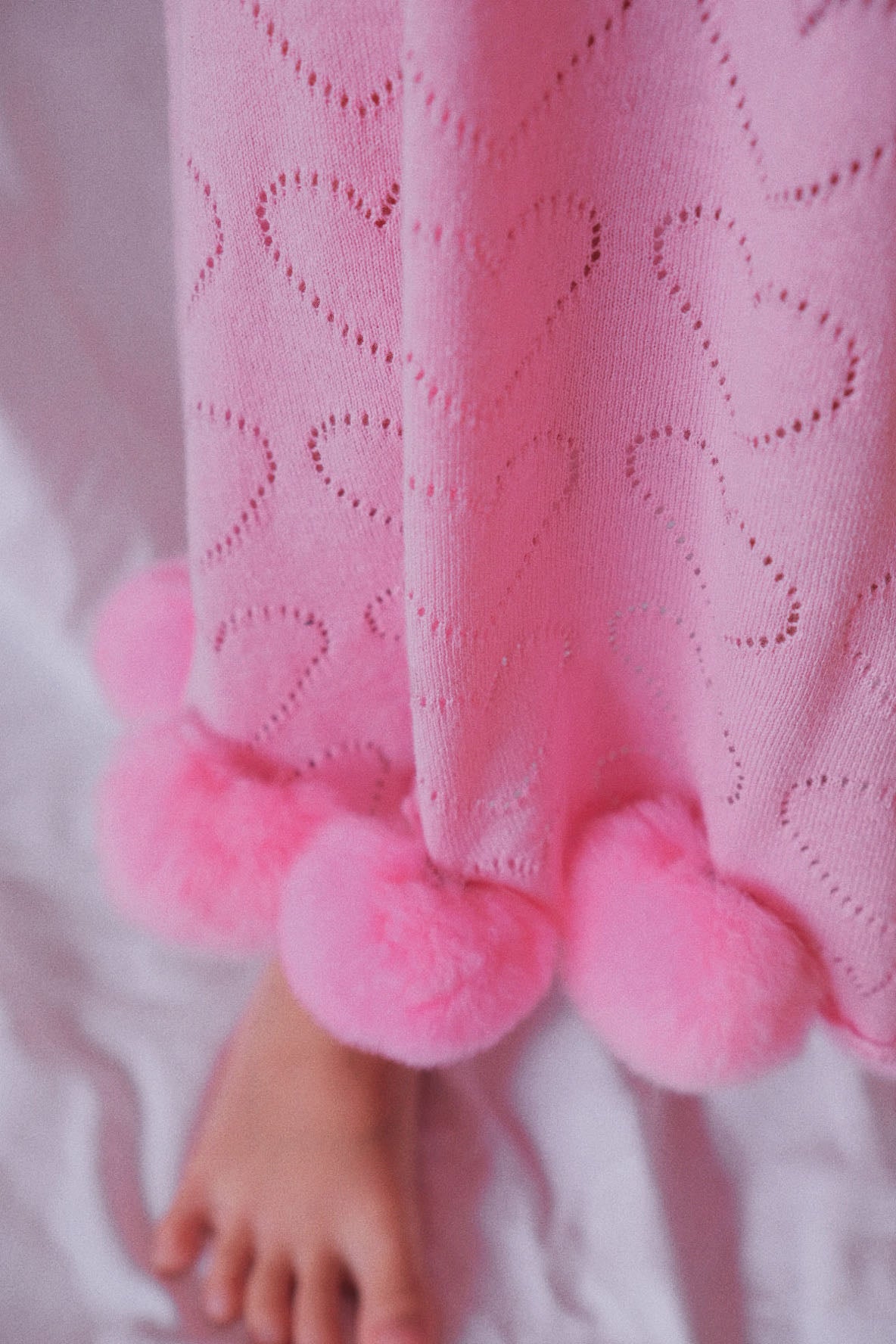 Pink Pompom Princess Loving Heart Dress