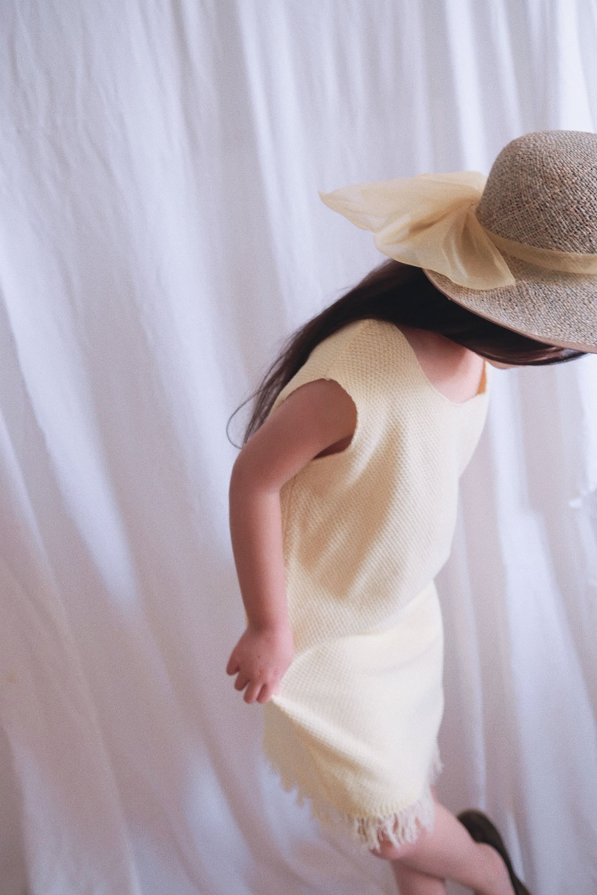 Mathilde Frayed Organic Cotton Dress