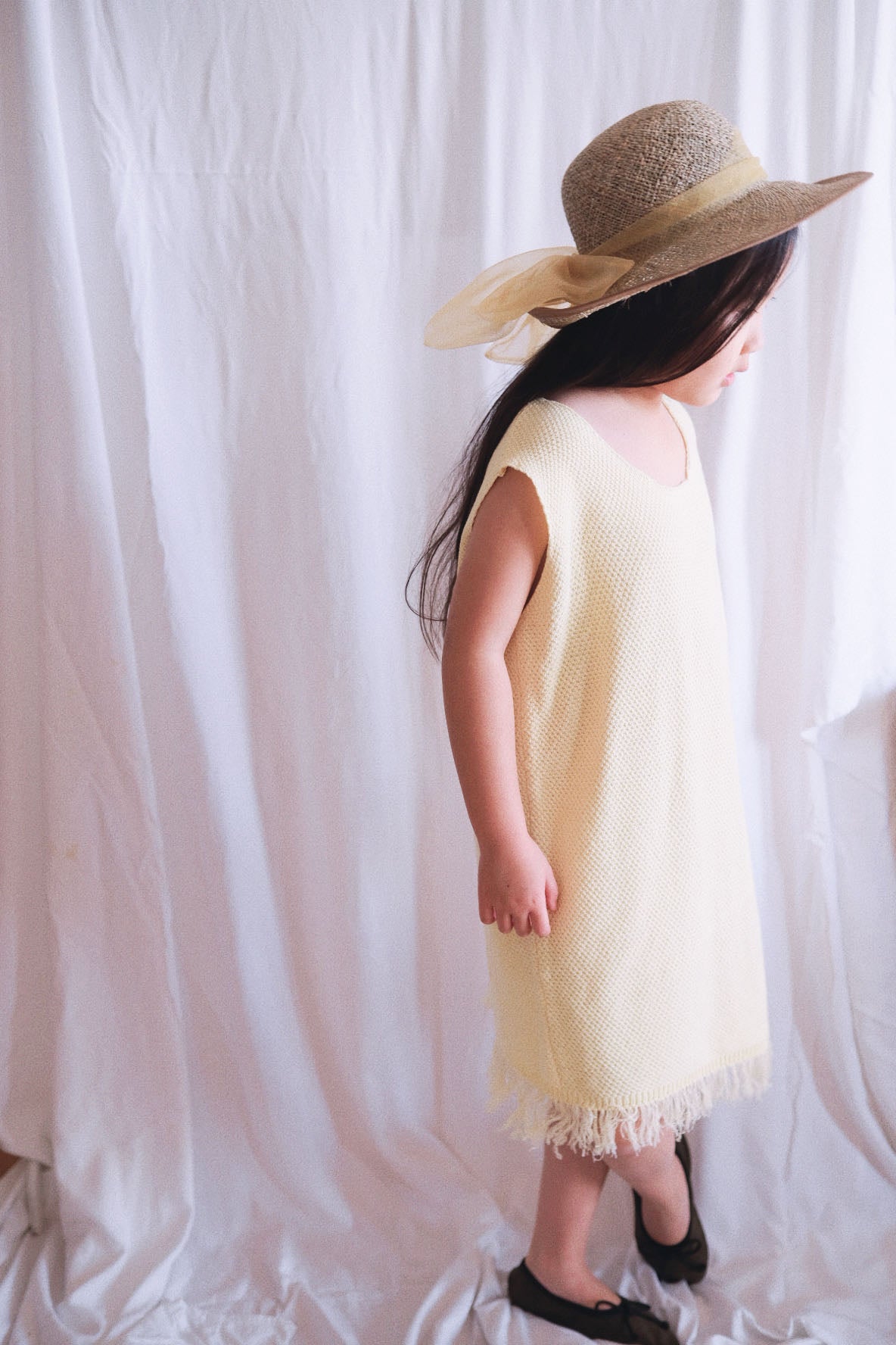 Mathilde Frayed Organic Cotton Dress