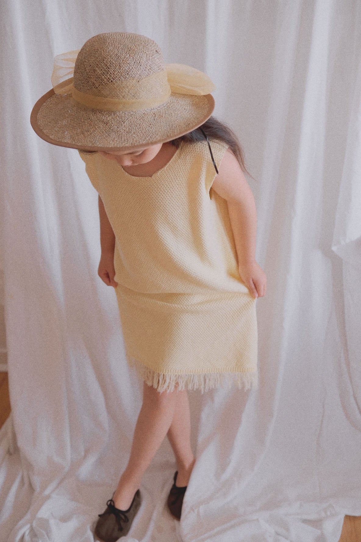 Mathilde Frayed Organic Cotton Dress