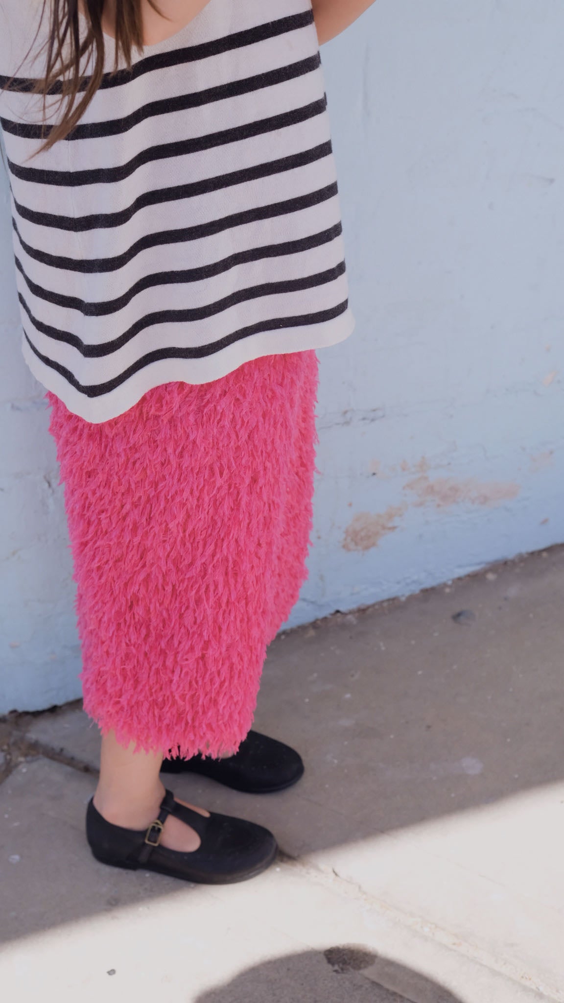 Feather-trimmed Drama Midi Skirt