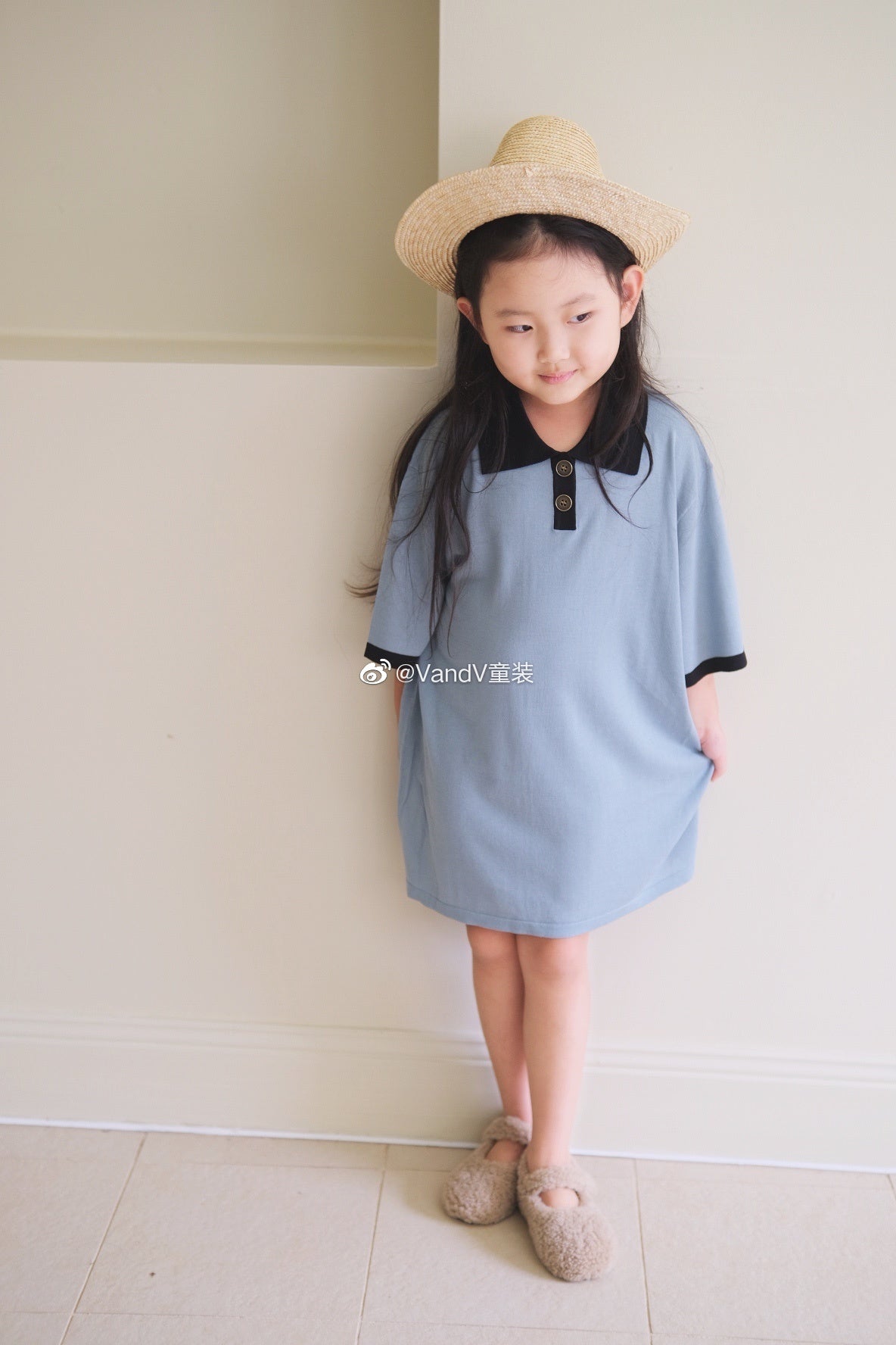 Slik Linen blended Polo Dress