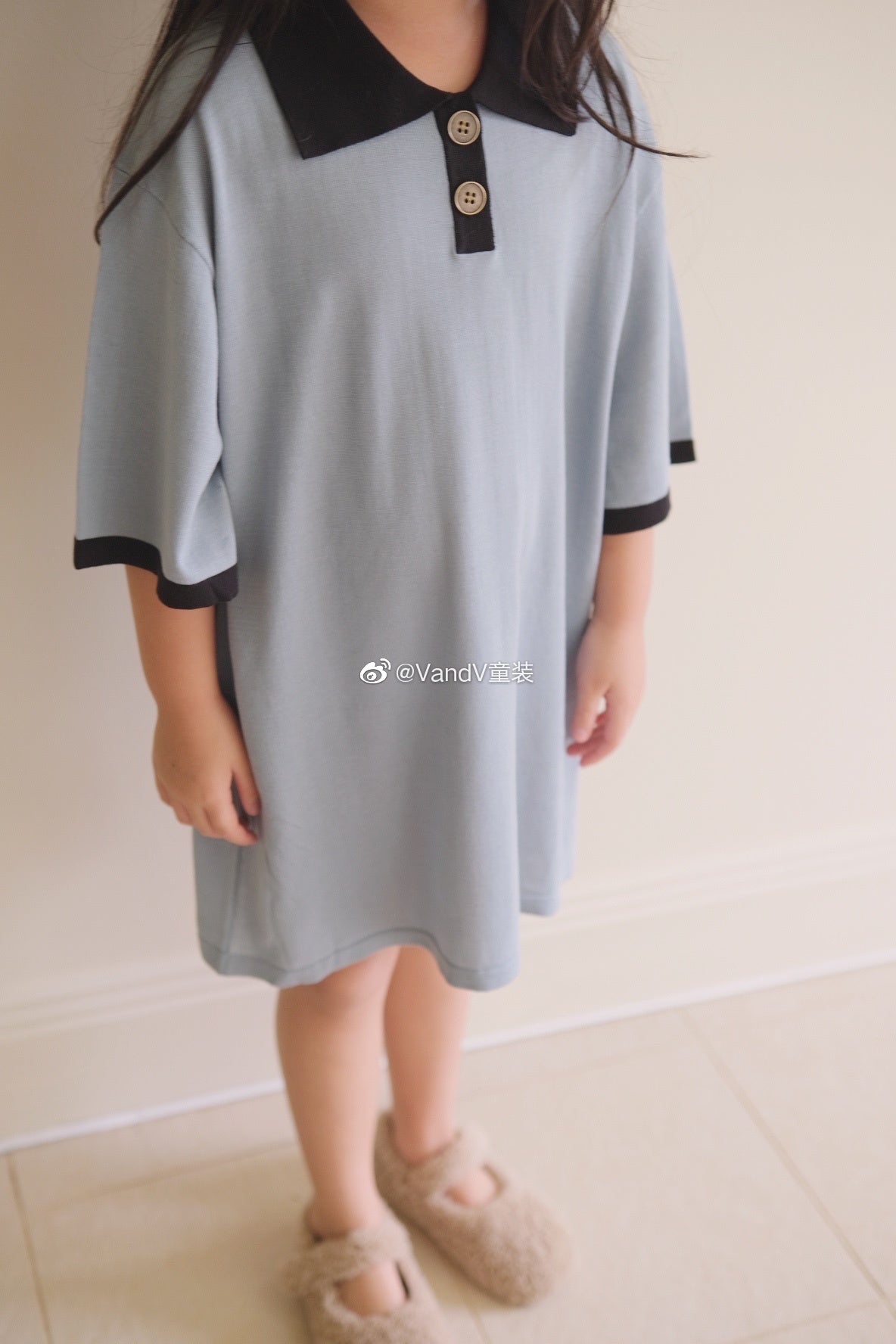 Slik Linen blended Polo Dress