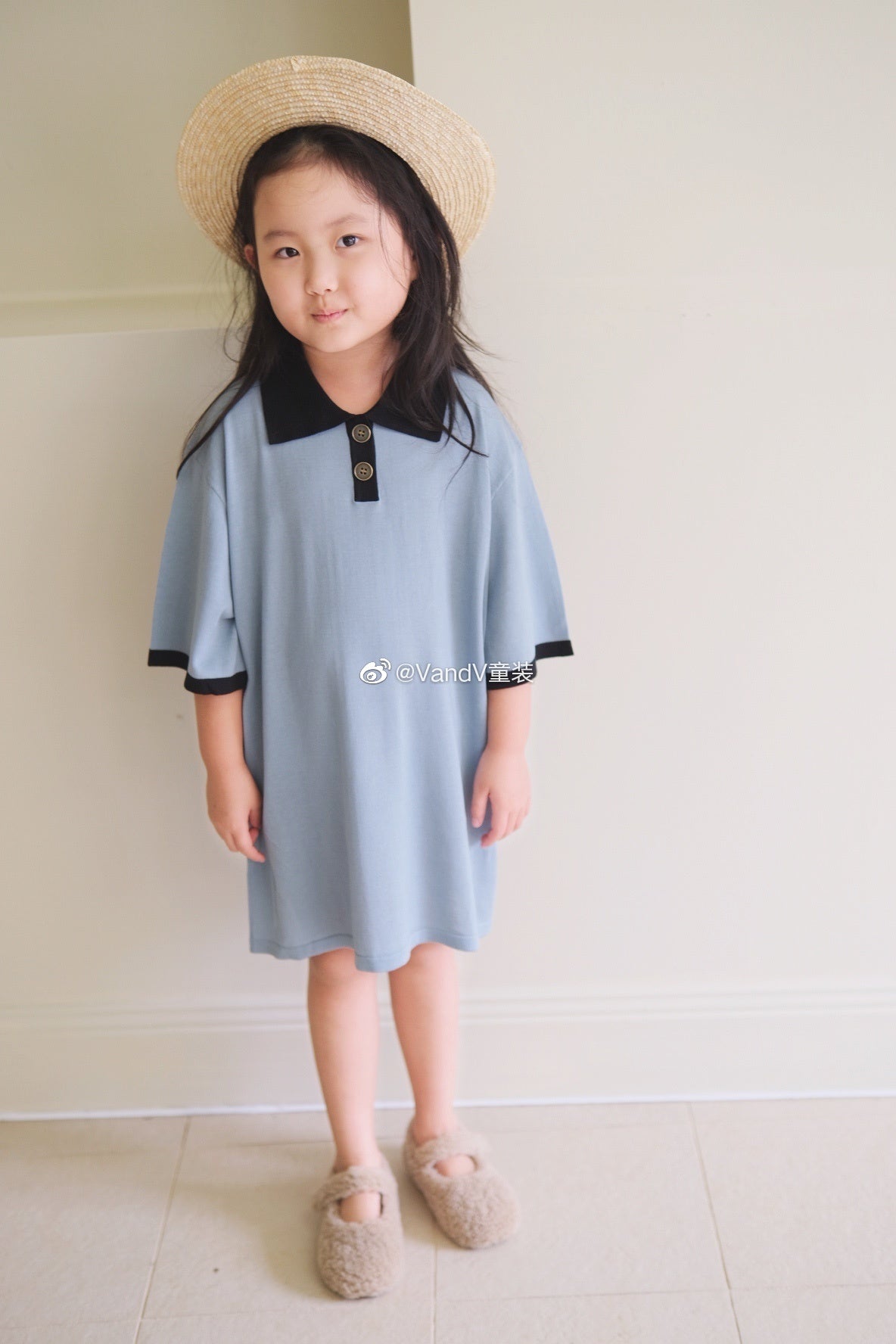 Slik Linen blended Polo Dress