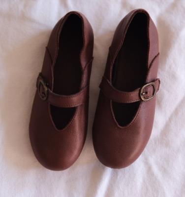 Ava Leather Mary Jane Ballet Flats