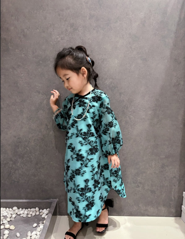 New Chinese Style Chiffon Dress